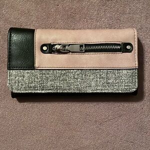 Black & Pink Vegan wallet NWT